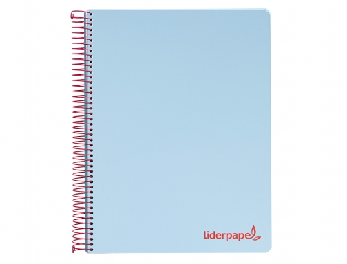 Cuaderno espiral Liderpapel A5 micro wonder tapa plastico 120h 90g cuadro 5mm 09233, imagen 3 mini
