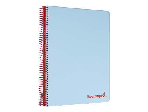 Cuaderno espiral Liderpapel A5 micro wonder tapa plastico 120h 90g cuadro 5mm 09233, imagen 5 mini