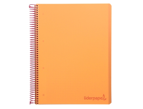 Cuaderno espiral Liderpapel A5 micro wonder tapa plastico 120h 90g cuadro 5mm 09234, imagen 3 mini