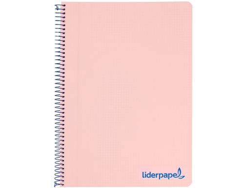 Cuaderno espiral Liderpapel A5 micro wonder tapa plastico 120h 90g cuadro 5mm 09235, imagen 2 mini