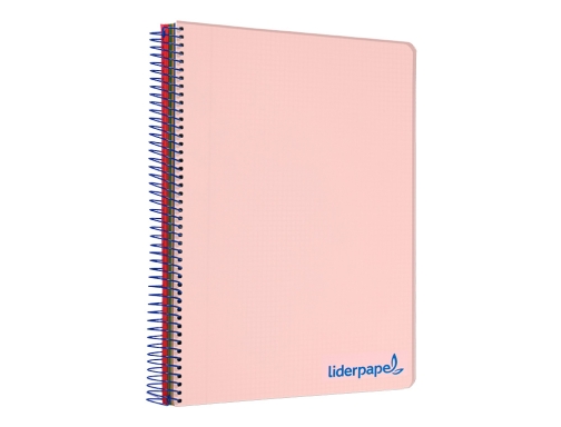 Cuaderno espiral Liderpapel A5 micro wonder tapa plastico 120h 90g cuadro 5mm 09235, imagen 5 mini