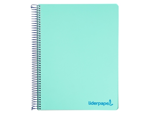 Cuaderno espiral Liderpapel A5 micro wonder tapa plastico 120h 90g cuadro 5mm 09236, imagen 3 mini