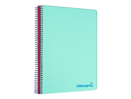 Cuaderno espiral Liderpapel A5 micro wonder tapa plastico 120h 90g cuadro 5mm 09236, imagen 5 mini