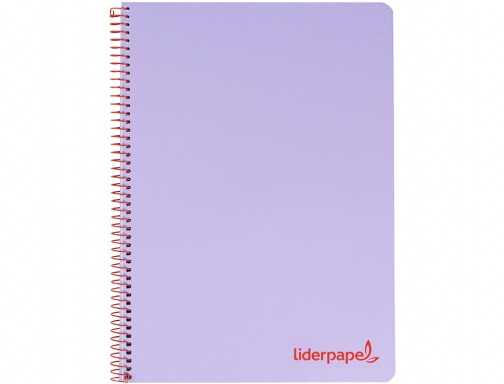 Cuaderno espiral Liderpapel A5 micro wonder tapa plastico 120h 90g cuadro 5mm 09237, imagen 2 mini