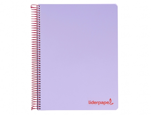 Cuaderno espiral Liderpapel A5 micro wonder tapa plastico 120h 90g cuadro 5mm 09237, imagen 3 mini