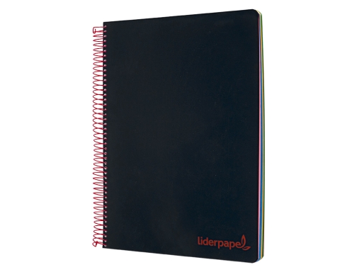 Cuaderno espiral Liderpapel A5 micro wonder tapa plastico 120h 90g cuadro 5mm 09238, imagen 4 mini