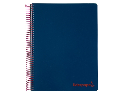 Cuaderno espiral Liderpapel A5 micro wonder tapa plastico 120h 90g cuadro 5mm 09239, imagen 3 mini