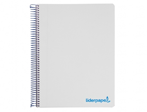 Cuaderno espiral Liderpapel A5 micro wonder tapa plastico 120h 90g cuadro 5mm 09240, imagen 3 mini