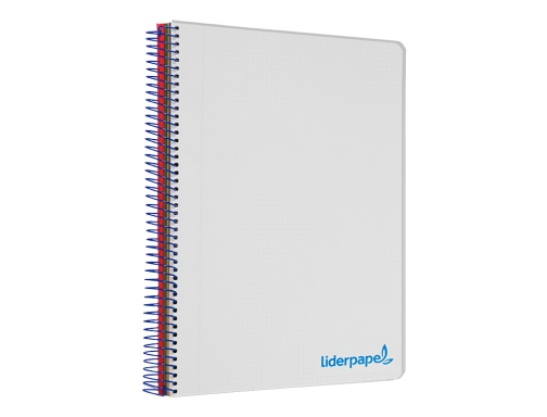 Cuaderno espiral Liderpapel A5 micro wonder tapa plastico 120h 90g cuadro 5mm 09240, imagen 5 mini