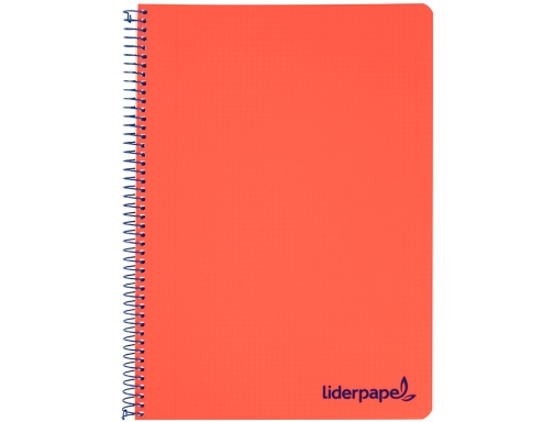 Cuaderno espiral Liderpapel A5 micro wonder tapa plastico 120h 90g cuadro 5mm 09241, imagen 2 mini