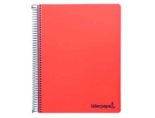 Cuaderno espiral Liderpapel A5 micro wonder tapa plastico 120h 90g cuadro 5mm 09241, imagen 3 mini