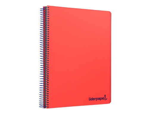 Cuaderno espiral Liderpapel A5 micro wonder tapa plastico 120h 90g cuadro 5mm 09241, imagen 5 mini