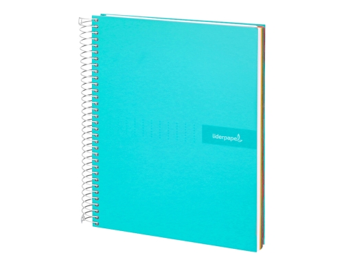 Cuaderno espiral Liderpapel A5 micro crafty tapa forrada 120h 90 gr cuadro 09550, imagen 4 mini