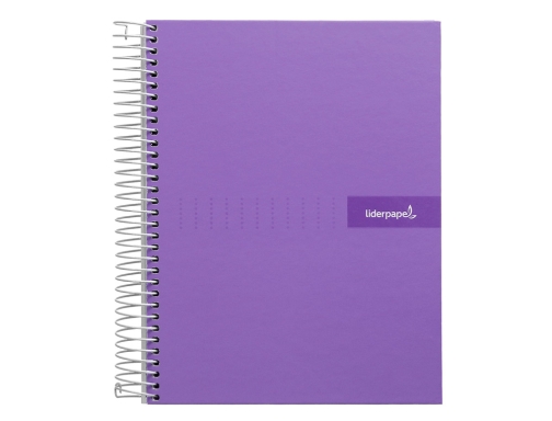 Cuaderno espiral Liderpapel A5 micro crafty tapa forrada 120h 90 gr cuadro 09552, imagen 3 mini