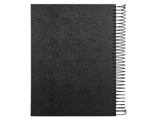 Cuaderno espiral Liderpapel A5 micro papercoat tapa forrada 140h 75 gr cuadro5mm 25320, imagen 4 mini