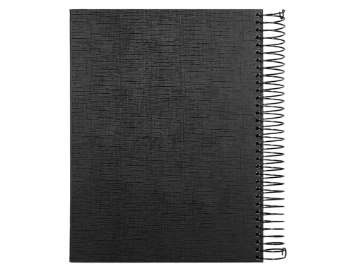 Cuaderno espiral Liderpapel A5 micro papercoat tapa forrada 140h 75 gr cuadro5mm 25320, imagen 4 mini