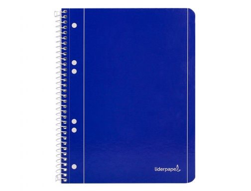 Cuaderno espiral Liderpapel A5 micro serie azul tapa blanda 80h 75 gr 29113, imagen 3 mini