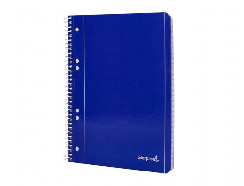 Cuaderno espiral Liderpapel A5 micro serie azul tapa blanda 80h 75 gr 29114, imagen 4 mini