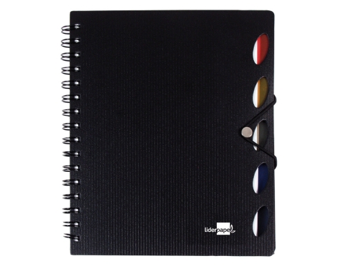 Cuaderno espiral Liderpapel A5 micro executive tapa plastico 100h 80 gr cuadro 35973, imagen 2 mini