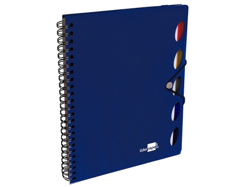 Cuaderno espiral Liderpapel A5 micro executive tapa plastico 100h 80 gr cuadro 35975, imagen 3 mini