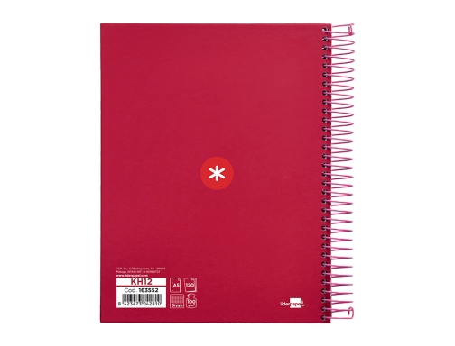 Cuaderno espiral liderpapel A5 micro Antartik tapa forrada120h 90 gr cuadro 5mm KH12, imagen 3 mini