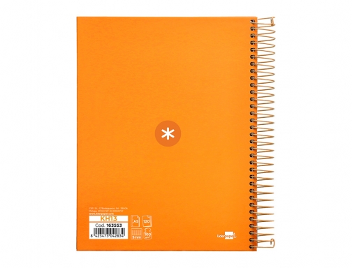 Cuaderno espiral liderpapel A5 micro Antartik tapa forrada120h 90 gr cuadro 5mm KH13, imagen 3 mini