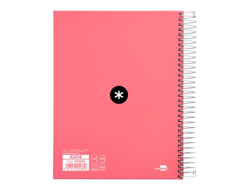 Cuaderno espiral liderpapel A5 micro Antartik tapa forrada120h 100 gr horizontal 5 KH14, imagen 3 mini