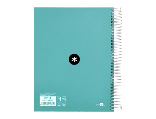 Cuaderno espiral liderpapel A5 micro Antartik tapa forrada120h 100 gr horizontal 5 KH15, imagen 3 mini