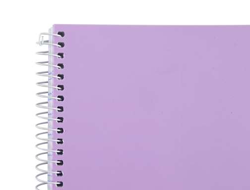 Cuaderno espiral Liderpapel A5 wonder tapa plastico 80h 90g cuadro 4mm con 09227, imagen 4 mini