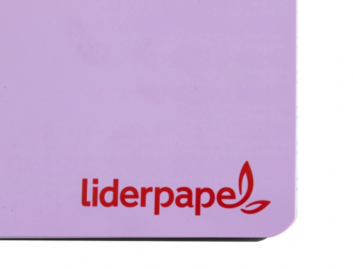 Cuaderno espiral Liderpapel A5 wonder tapa plastico 80h 90g cuadro 4mm con 09227, imagen 5 mini