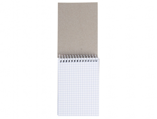 Cuaderno espiral Liderpapel bolsillo dieciseavo apaisado smart tapa blanda 80h 60gr cuadro 09863, imagen 3 mini