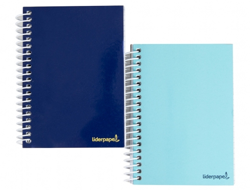 Cuaderno espiral Liderpapel bolsillo dieciseavo smart tapa blanda 80h 60gr cuadro 4mm 09864, imagen 2 mini