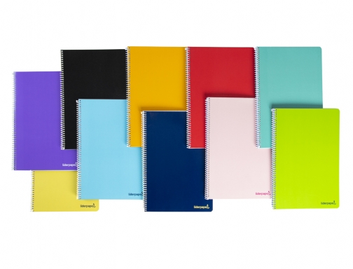 Cuaderno espiral Liderpapel cuarto smart tapa blanda 80h 60gr 3mm con margen 08264, imagen 2 mini