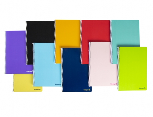 Cuaderno espiral Liderpapel cuarto smart tapa blanda 80h 60gr pauta 2,5mm con 08393, imagen 2 mini