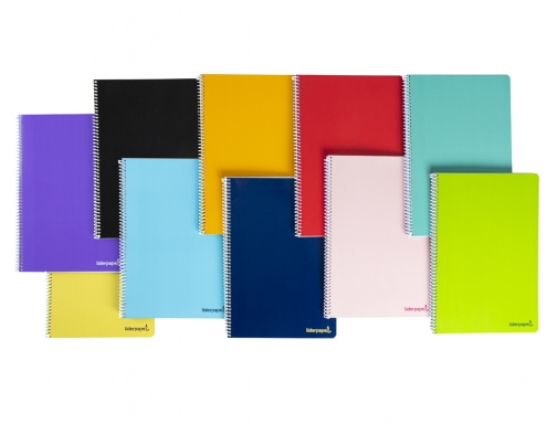 Cuaderno espiral Liderpapel cuarto smart tapa blanda 80h 60gr rayado montessori 5mm 08398, imagen 2 mini
