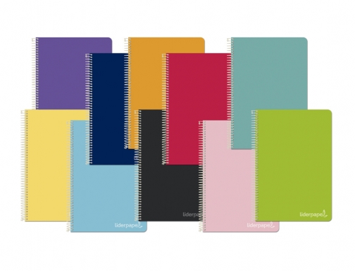 Cuaderno espiral Liderpapel cuarto witty tapa dura 80h 75gr rayado horizontal 8mm 08404, imagen 2 mini