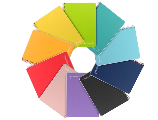 Cuaderno espiral Liderpapel cuarto witty tapa dura 80h 75gr milimetrado 2mm colores 08411, imagen 3 mini