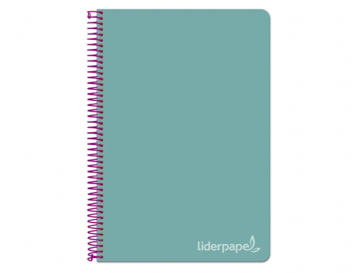 Cuaderno espiral Cuarto flúor 80 h 4 mm