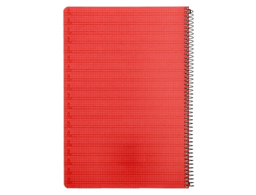 Cuaderno espiral Liderpapel folio pautaguia tapa plastico 80h 75gr cuadro pautado 4mm 06480, imagen 4 mini