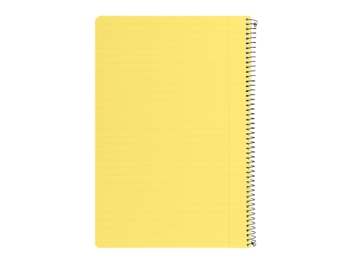 Cuaderno espiral Liderpapel folio pautaguia tapa plastico 80h 75gr cuadro pautado 3mm 06751, imagen 3 mini