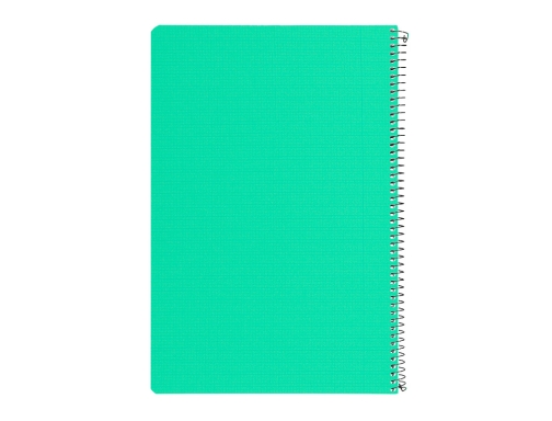 Cuaderno espiral Liderpapel folio pautaguia tapa plastico 80h 75gr cuadro pautado 3mm 06755, imagen 3 mini