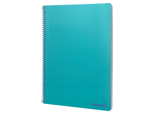 Cuaderno espiral Liderpapel folio smart tapa blanda 80h 60gr cuadro 4mm con 08186, imagen 5 mini