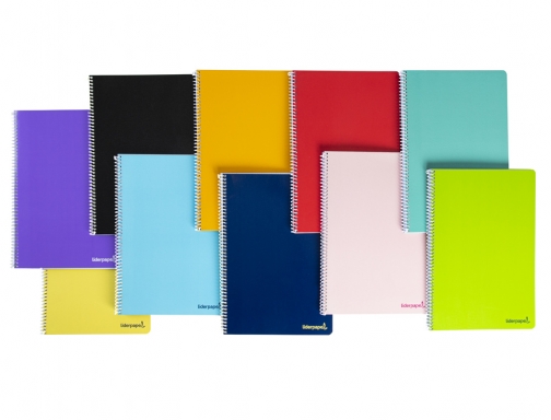 Cuaderno espiral Liderpapel folio smart tapa blanda 80h 60gr pauta 3,5mm con 08238, imagen 2 mini