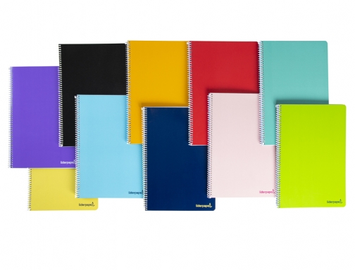 Cuaderno espiral Liderpapel folio smart tapa blanda 80h 60gr rayado montessori 3,5mm 08245, imagen 2 mini