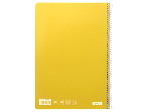 Cuaderno espiral Liderpapel folio witty tapa dura 80h 75gr cuadro 4mm con 09791, imagen 4 mini