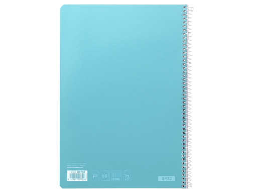Cuaderno Espiral Liderpapel Folio Witty Tapa Dura 80h 75gr Cuadro 4mm Con 09792, imagen 4 mini