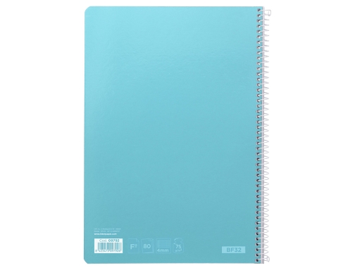 Cuaderno espiral Liderpapel folio witty tapa dura 80h 75gr cuadro 4mm con 09792, imagen 4 mini