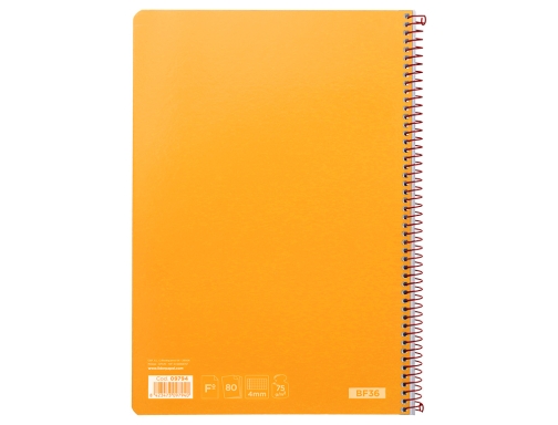 Cuaderno espiral Liderpapel folio witty tapa dura 80h 75gr cuadro 4mm con 09794, imagen 4 mini