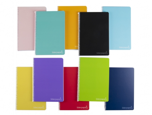 Cuaderno espiral Liderpapel folio witty tapa dura 80h 75gr cuadro 3mm con 09866, imagen 2 mini