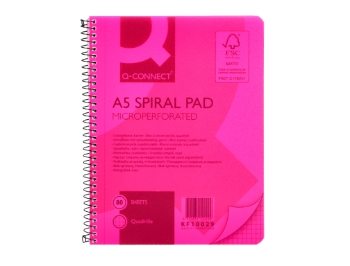Cuaderno Espiral Qconnect A5 M Kf10027, imagen 3 mini